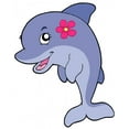 thumbnail image 2 of Cute Dolphin Girl with Wall Mural by Wallmonkeys Peel and Stick Graphic (48 in H x 38 in W) WM95921, 2 of 4