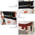 thumbnail image 2 of Raindrops Christmas Plaid Chair Cover, Holiday Theme Cloth Slipcover, 1 Piece, 2 of 7
