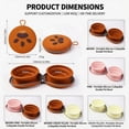 thumbnail image 6 of 1 Pack Collapsible Silicone Double Pet Bowl, 2-in-1 Portable Food & Water Separate Feeding Bowl, Foldable Travel Bowl for Dogs & Cats, 6 of 8