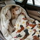 thumbnail image 4 of Manta con estampado de gallos y pollos para todas las estaciones, ultra suave y cálida manta de forro polar para el hogar, cama, sofá, sillón, viajes al aire libre, camping, 60 x 50 pulgadas, 4 of 8