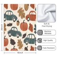 thumbnail image 3 of 2 Pcs Funny Kitchen Towels,Trucks Pumpkins Fall Leaves Pattern Microfiber Dish Towels,Kitchen Tea Towels,Kitchen Towel Set (18" X 26"), 3 of 3