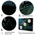 thumbnail image 3 of Designart "Solitude Under The Sapphire Palm Tree Night" Palms & Palm Trees Floater Framed Wall Art Prints, 3 of 5