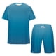 thumbnail image 4 of Mens Pantalones Casuales Cuello Redondo Impresión de Manga Corta Blusa Y Pantalones Cortos Traje, Pantalones de Traje para Hombres, 4 of 5