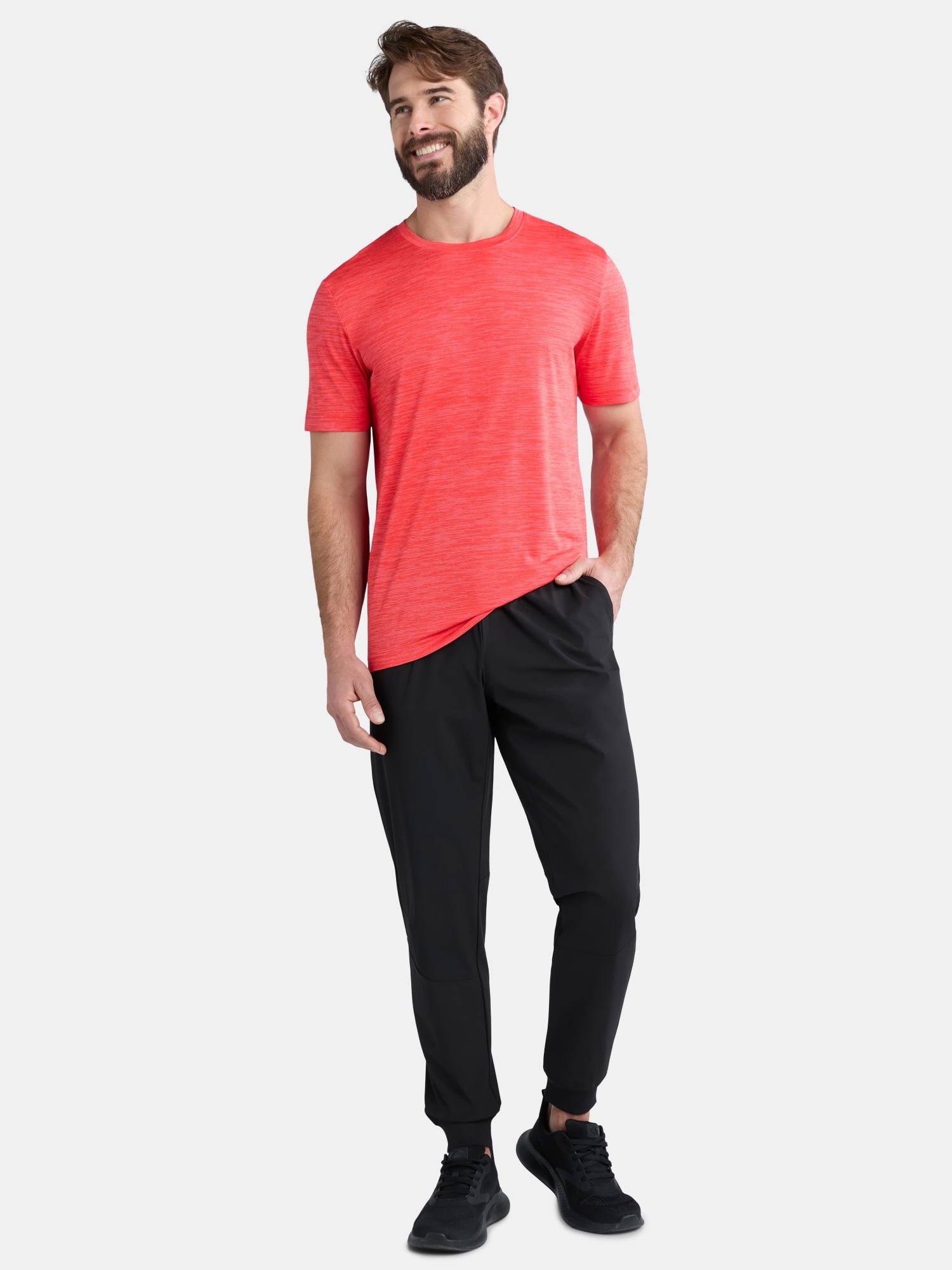 Athletic Works Men’s & Big & Tall Men’s Active Performance Jersey Tee Shirt, Sizes XS-5XL