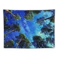 thumbnail image 5 of PRATYUS Trippy Forest Tapestry Wall Hanging Aesthetic Psychedelic Trees Nature Colorful Sky Stars Galaxy Ceiling Tapestry for Bedroom Teen Girls Cute Small Dorm Tapestries Room Wall Art Decor, 5 of 6