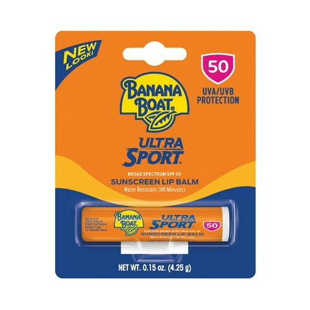 Banana Boat Ultra Sport Sunscreen Lip Balm SPF 50, 0.15 (Best Lip Balm With Spf 50)