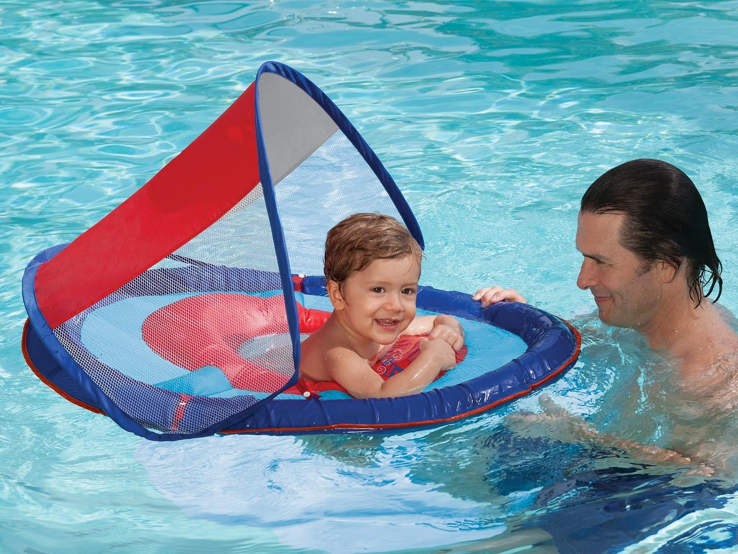 baby swim float with sun canopy