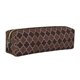 thumbnail image 1 of Easygdp Brown Gold Grid para Estuche de Lápices de Cuero, Estuche de Papelería de Cuero, Estuche de Gran Capacidad con Cremallera, 1 of 7
