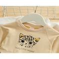 thumbnail image 4 of Robe Léopard pour Bébés Filles, Manches Longues, Chandail à Lettres, Robe à Coutures, Robe une-Pièce, 4 of 6