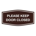 thumbnail image 1 of Signs ByLITA Fancy Please Keep Door Closed Sign - Security and Safety | Durable Material | Easy to Install (Dark Brown) - Small 1 Pack, 1 of 4