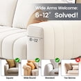 thumbnail image 6 of Couch Cup Holder Tray, Silicone Sofa Armrest organizer with Assesory Side Pockets for storage Remotes, Cell-phone,Tablet or Snack, Anti-Spill and Anti-Slip Couch Drink Holder Caddy(Gray), 6 of 6