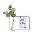 thumbnail image 1 of Lluvia animada Jarrones colgantes de vidrio transparente Decoración Botella, 1 of 4