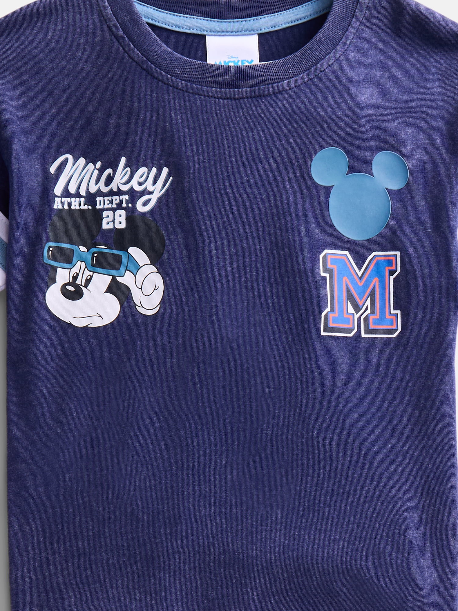 Mickey and Friends Toddler Boys Short Sleeve Graphic Tee and Matching Shorts Outfit Set, 2-Piece, Sizes 12M-5T