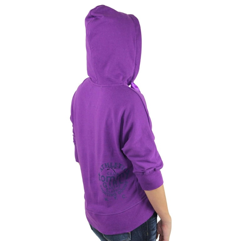 Tommy Hilfiger - Women's Sweatshirt with Hood and Logo - Size XXS:  : Moda