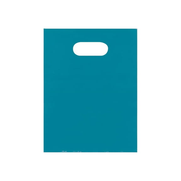 Small Low Density Teal Merchandise Bags - 9”W x 12”H  - Case of 1000