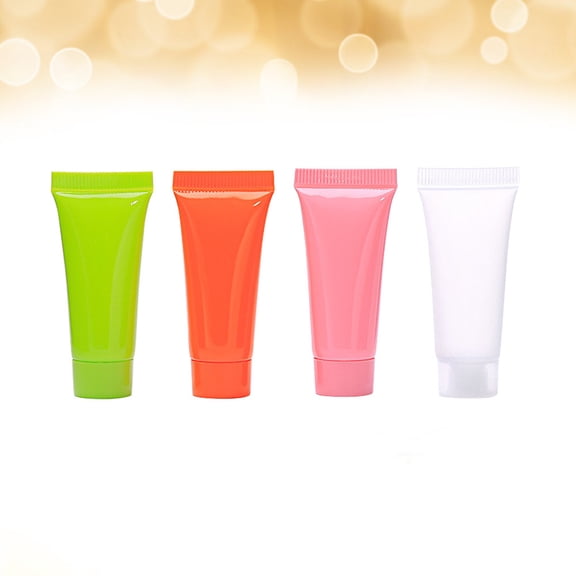 DRAFIDEEP 20Pcs Refillable Tubes Assorted Color Makeup Containers for Travel