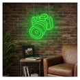 thumbnail image 3 of Letrero De Neón LED Con Forma Cámara Para Pared, Ideal Para Estudio Fotográfico, Decoración Creativa, Dormitorio, Sala Juegos, 19.6918.23in/5046.3cm, 3 of 6