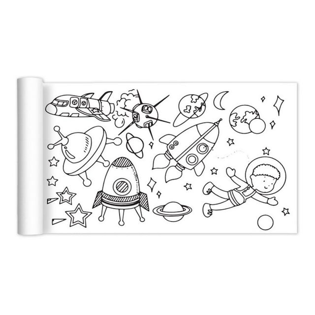 FurNest Rouleau de Dessin pour Enfants Créatif Papier Peint à la Main Graffiti