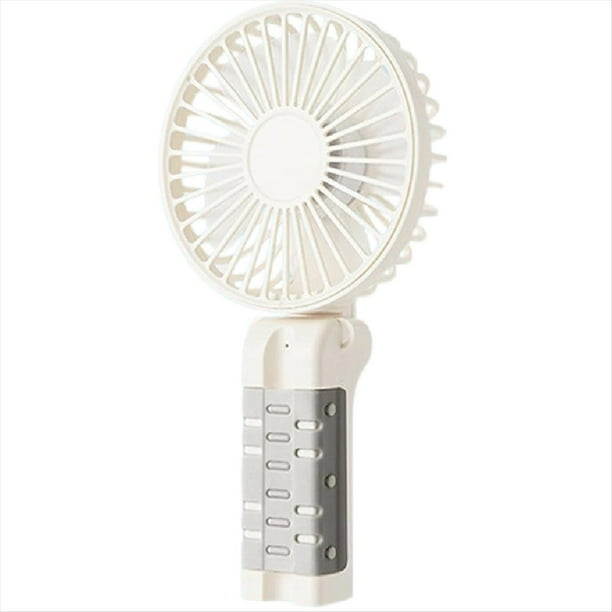 Ventilador con Clip, Recargable, Ajustable, Plegable, Personal, Portátil, 3 Velocidades, Enfriador de Mano, Pequeño Accesorio de Refrigeración A