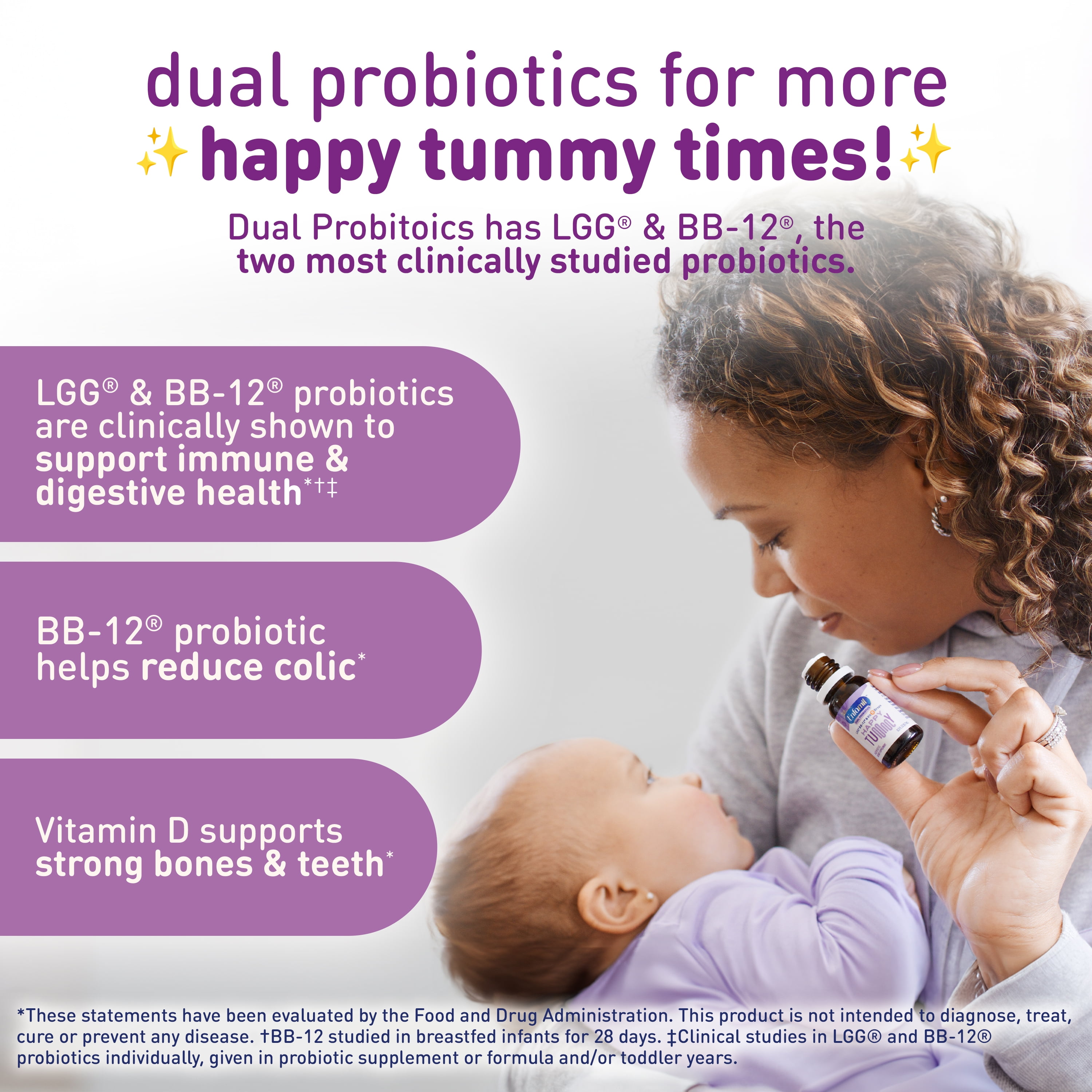 Enfamil Dual Probiotics Vitamin Drops for Infants, Supports Baby's Immune & Digestive Health, 8.7mL Bottle