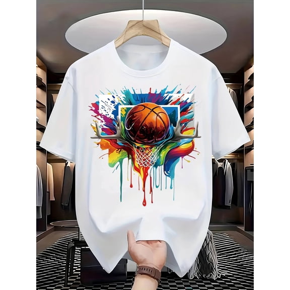 mens fashion print t shirt