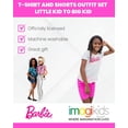 thumbnail image 2 of Barbie Little Girls T-Shirt and Shorts Outfit Set Little Kid to Big Kid, 2 of 5