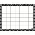 thumbnail image 2 of Moroccan Black Wipe-Off® Calendar, Monthly, Pack of 6, 2 of 2