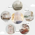 thumbnail image 5 of Bed Canopy Lace Mosquito Net For Girls, Tent Mesh Canopies Lace Dome Curtain Drapes Home & Travel, 120*270*1200Cm - white, 5 of 5