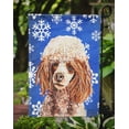 thumbnail image 3 of Carolines Treasures SC9771GF Drapeau Rouge Miniature Poodle Flocons de Neige d'Hiver Taille Jardin, 3 of 3