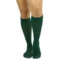thumbnail image 4 of ToBeInStyle Women's Fashion Opaque Nylon Knee High Socks - Hunter Green, 4 of 6