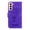 Purple, variant on For Samsung Galaxy S21 FE Case Cover, Shockproof Embossed Pattern PU Leather Magnetic Folio Flip Kickstand Protective Cards Pocket Hand Strap Wallet Case Cover For Samsung Galaxy S21 FE,Green