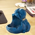 thumbnail image 3 of Cenicero geométrico con forma de animal, coleccionable, para pasillo, regalo para hombre. Azul, 3 of 9