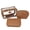 Taupe, variant on Impressions Vanity Barbados 3 Pcs Travel Makeup Bag Set, Waterproof Cosmetic Pouches (Taupe)