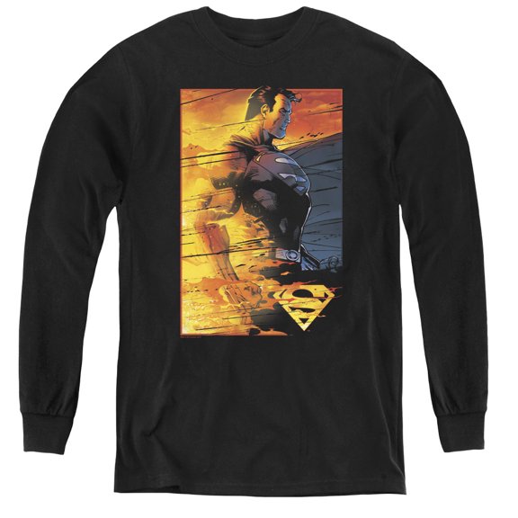 Superman - Fireproof - Youth Long Sleeve Shirt - Medium