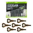 thumbnail image 2 of Googan Baits Krackin' Craw Soft Plastic Lure, Okeechobee Craw, 4 in, 7 Ct, 2 of 10