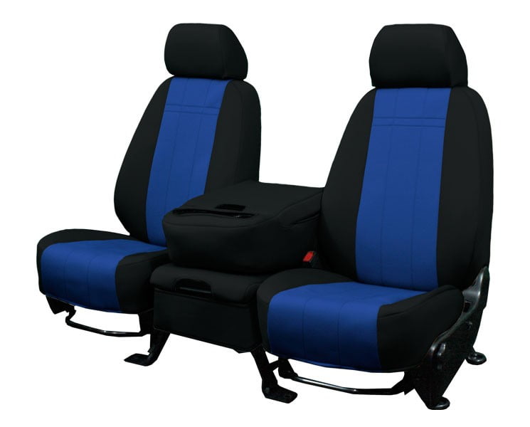 Rear Row 60 40 Split Bench Blue Insert With Black Trim Neosupreme Custom Seat Cover 2018 2019 Ford Escape Com - 2018 Ford Escape Neoprene Seat Covers