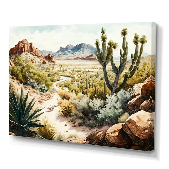 Designart Arizona Desert II Canvas Wall Art
