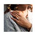thumbnail image 5 of 1,29 carat (CTW Color F-G, SI1-SI2) OVAL CUT DIAMOND Semi-Eternity Band Rague en or blanc 14K, 5 of 5