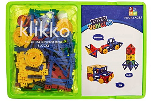 Klikko Vehicles: Educational Building Toy (137 pieces) with Activities to  Learn Math / STEM Concepts, Ages 5+