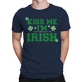 thumbnail image 2 of Kiss Me Im Pretending to Be Irish Funny St. Patricks Day Men's T-shirt, 2 of 3