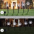 Solar Christmas Pathway Lights Outdoor, Waterproof Solar Powered Stake