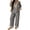 Gray, variant on Wutalume Women's Long Sleeve Floral Two Piece Set - Lace Trim Ethnic Style Outfit, Bohemian Casual Loose Fit for Spring and Autumn Daily,Saffron S