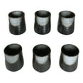 thumbnail image 2 of Pack Of 6 Charcoal Grey Tone Hakumu Reactive Glaze Ceramic Yunomi Tea Cups 9oz, 2 of 9