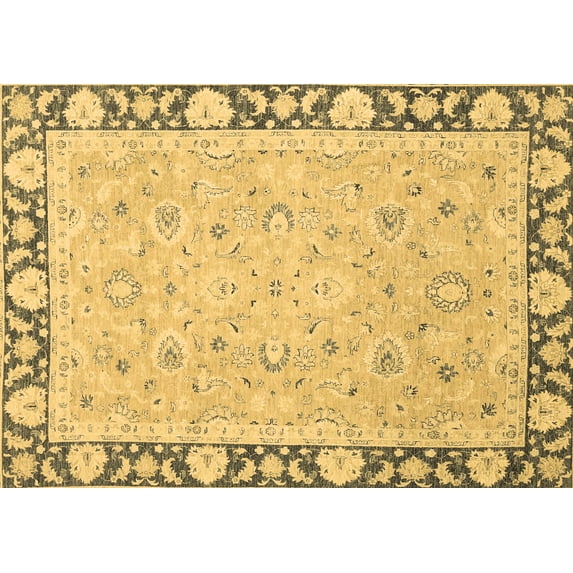 Ahgly Company Indoor Rectangle Oriental Brown Traditional Area Rugs, 2' x 4'