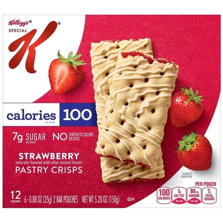 Special K Pastry Crisps, Strawberry Strawberry 5.28 oz Pack of 2