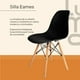 thumbnail image 3 of Set de Comedor Mesa Transparente con vidrio + 4 Sillas Eames negro, 3 of 8