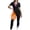 Navy, variant on Women's Sauna Suit Bodysuit Zip-Up Shapewear Tummy Control Workout Bodysuit Full Body Shaper S