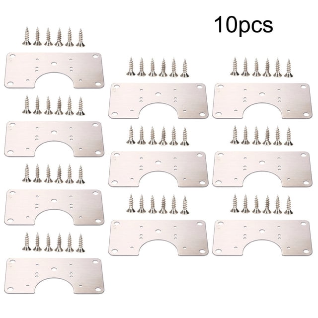Stainless Steel Hinge Fixing Plate for Cabinet Door Repair Installer Kitchen
