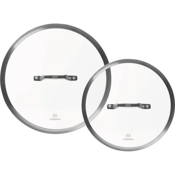 Calphalon Premier 10Inch and 12Inch Glass Lid Combo