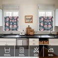 thumbnail image 4 of Floral Farmhouse Curtains 24" Short - 3 Panel Boho Country Set with Vintage Botanicals, Rustic Rod Pocket Treatment, 4 of 6